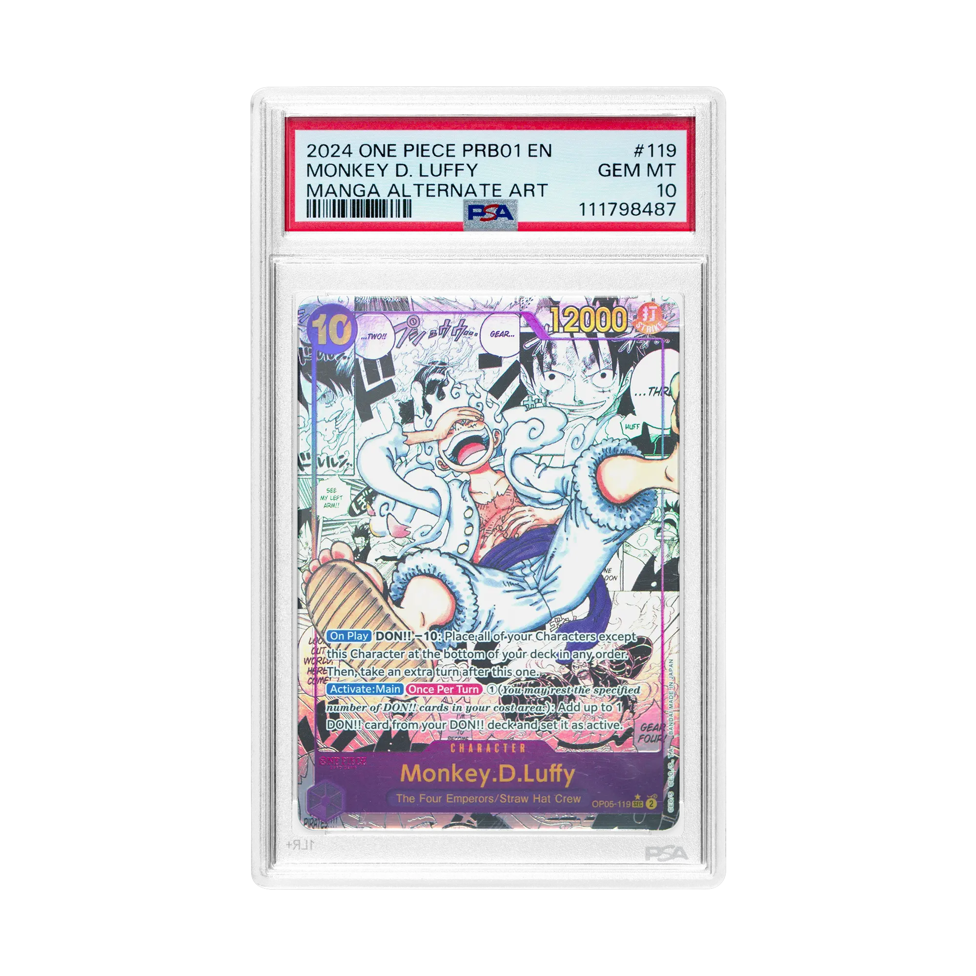 MONKEY D. LUFFY MANGA ALT ART [OP-05] #119 Competition