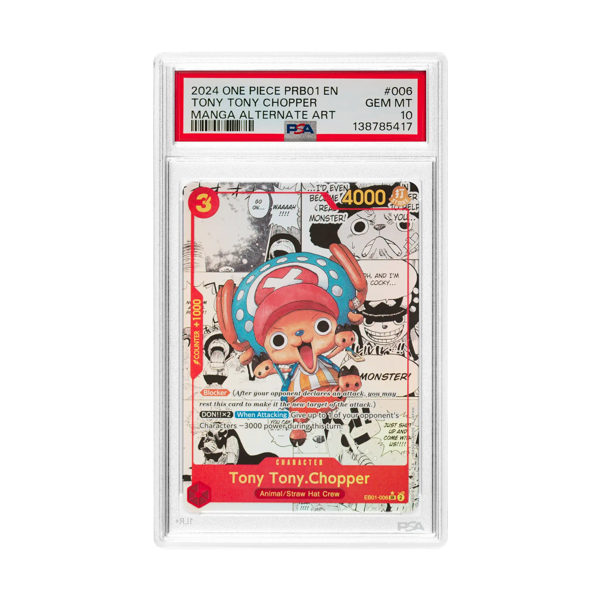 TONY TONY CHOPPER MANGA ALT ART [PRB01] #006