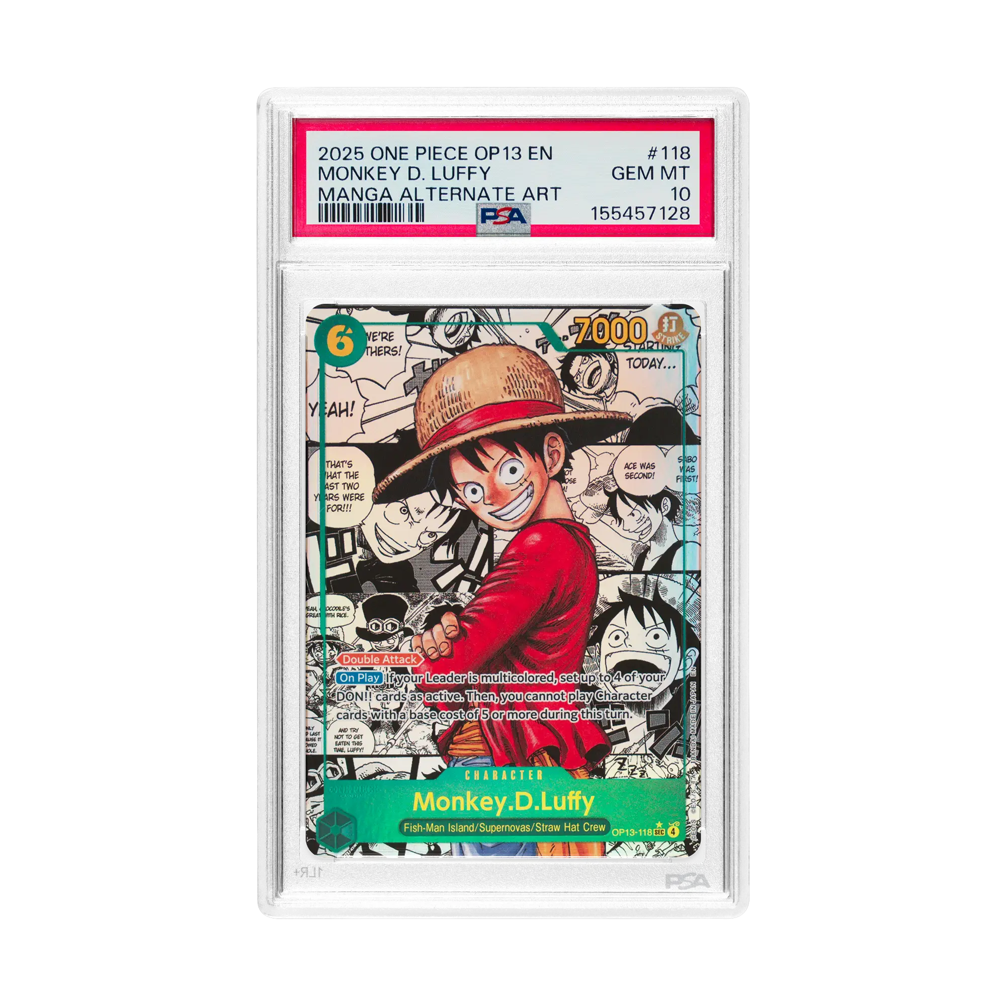 MONKEY D. LUFFY MANGA ALT ART [OP13] #118