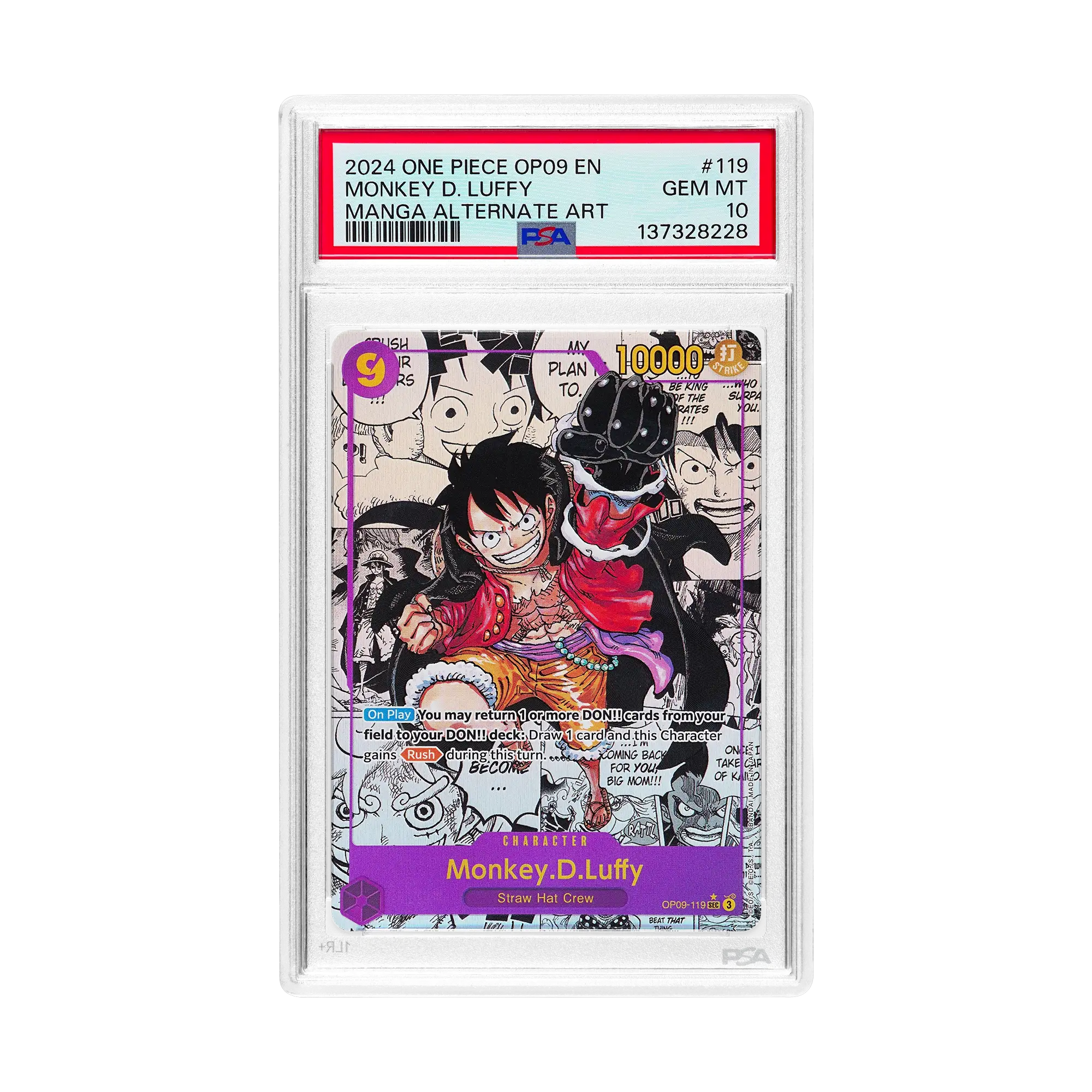 MONKEY D. LUFFY MANGA ALT ART [OP09] #119